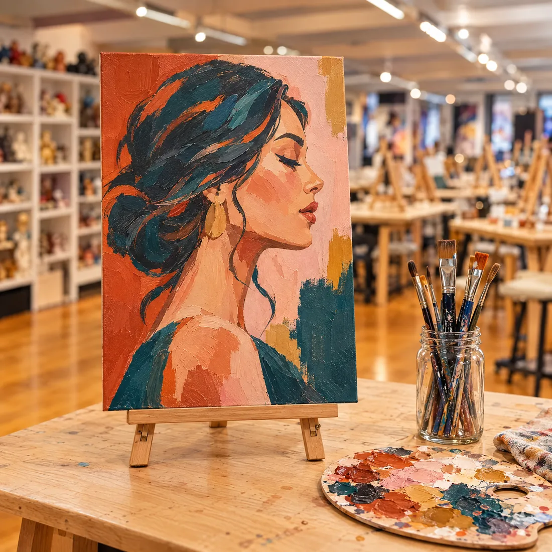 Acrylic Paint-Along — workshop photograph 2