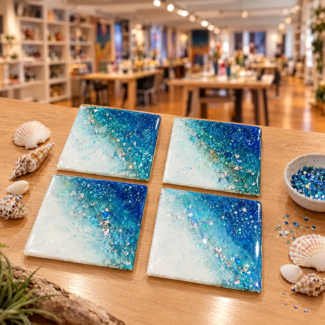 Resin Coasters — workshop photograph 3
