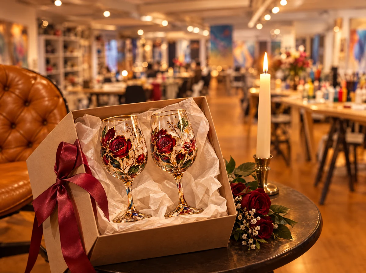 Date Night Glass Painting — workshop card photograph 3