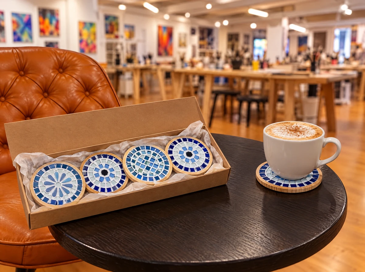 Mosaic Coasters — workshop card photograph 3
