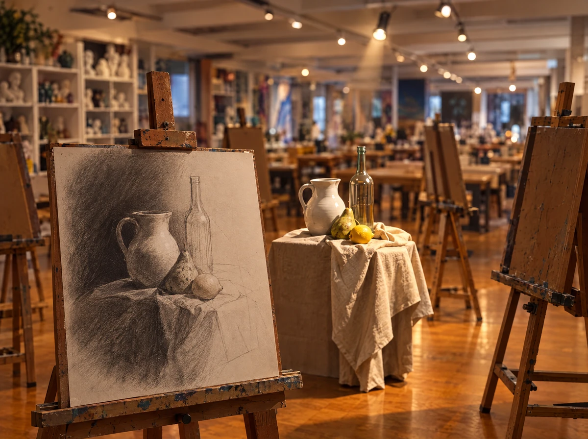 Still Life Sketching — workshop card photograph 1