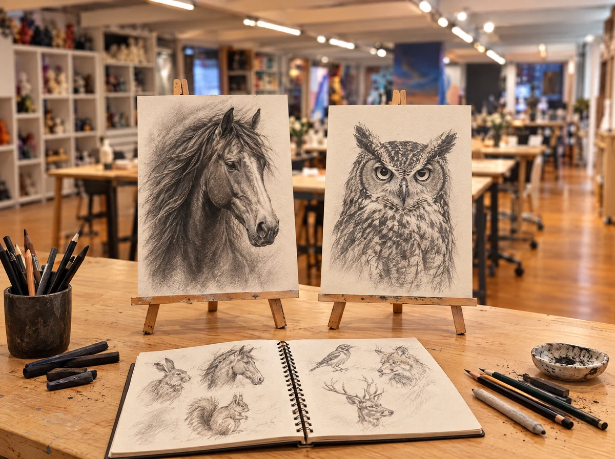Still Life Sketching — workshop card photograph 3